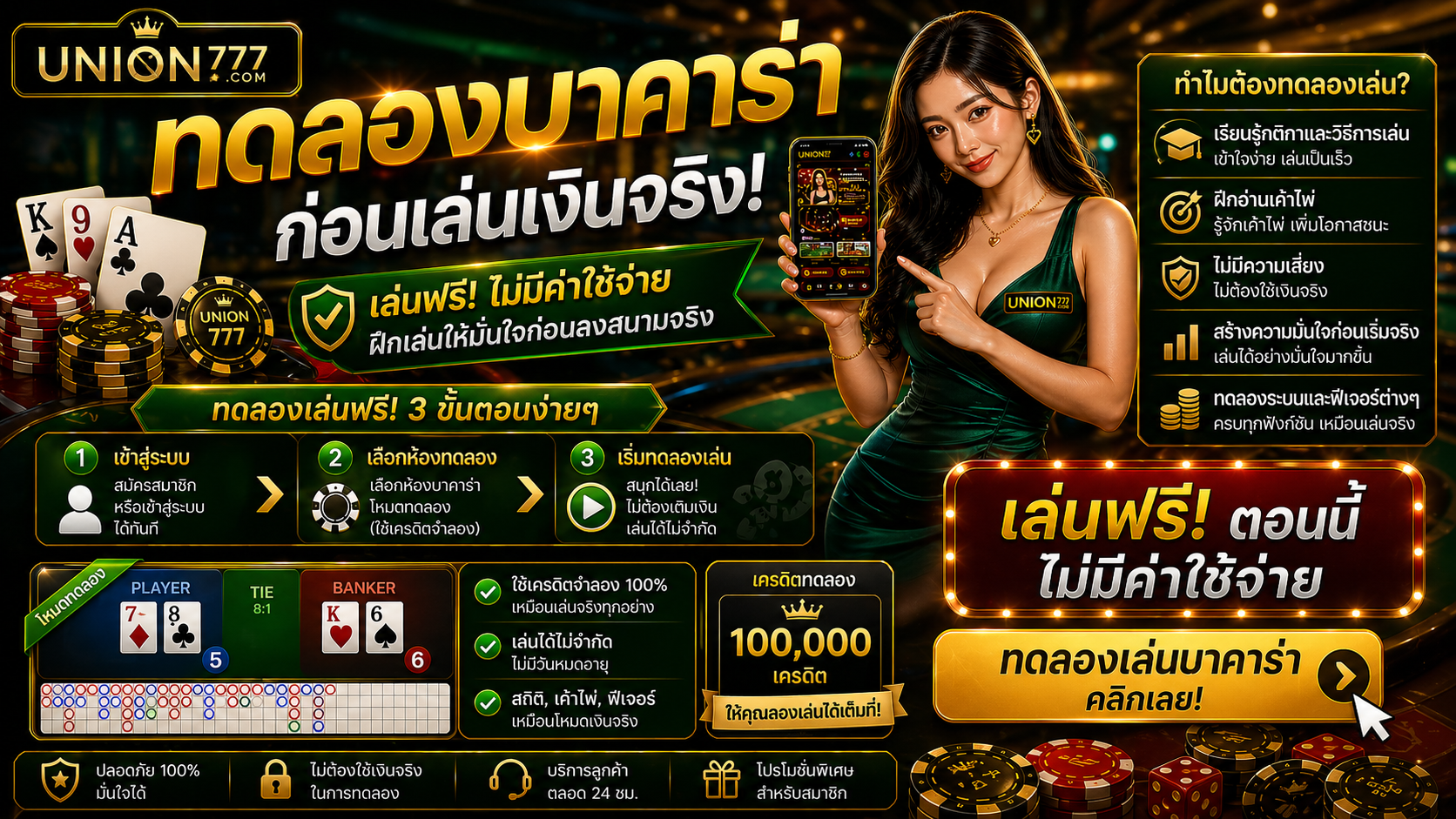 ทดลองบาคาร่า ก่อนเล่นเงินจริง